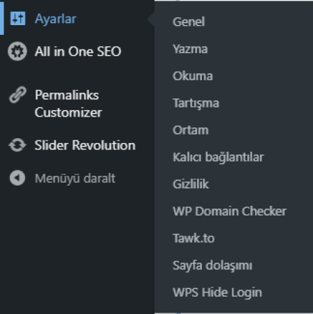 Wp Login Değiştirme Eklentisi Ayarları