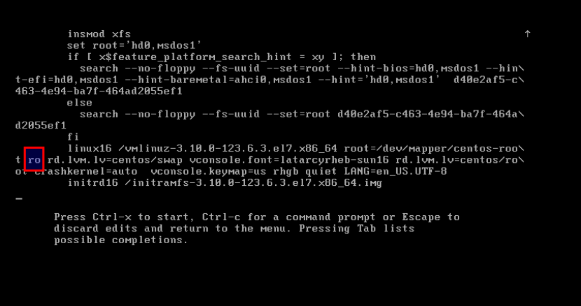 CentOS 7 root şifresi sıfırlama