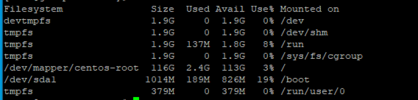 CentOS Disk Boyutu Öğrenme