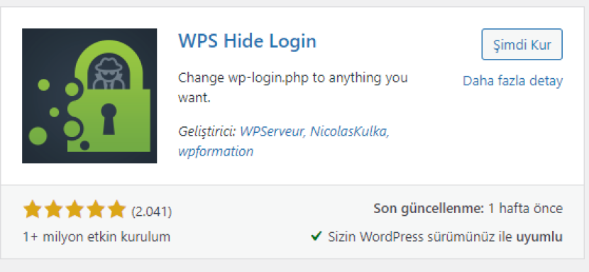 Wordpress Admin Url Değiştirme Eklentisi